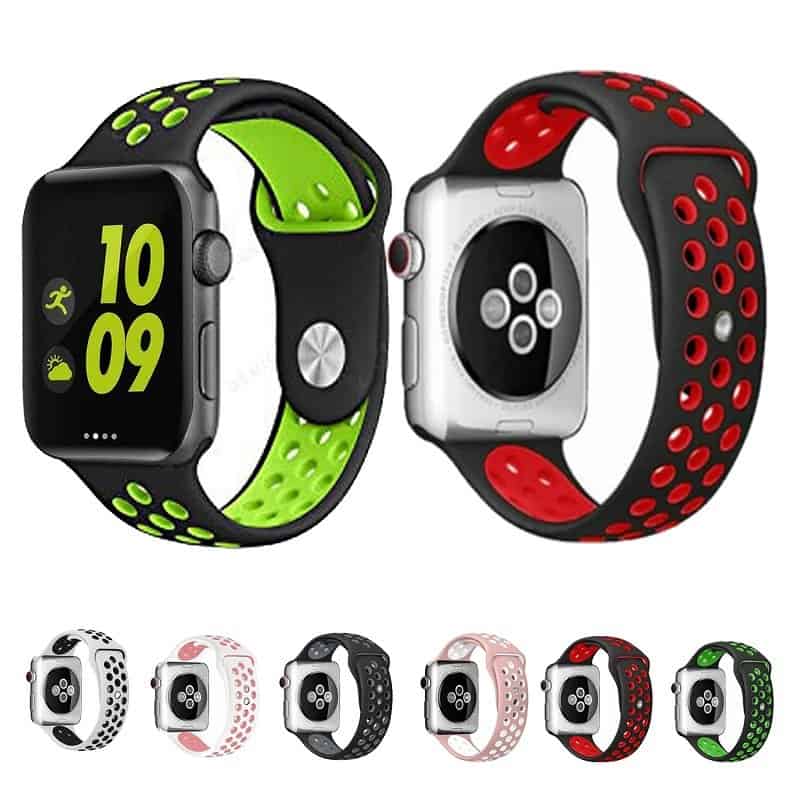 For Apple Watch Series 8 7 SE 6 5 4 3 2 1 Ultra Replacement Wrist Band 38mm 40mm 41mm 42mm 44mm 45mm 49mm iWatch Wristband Loop Strap Silicone Band For Apple Watch Series 8 7 SE 6 5 4 3 2 1 Ultra Replacement Wrist Band 38mm 40mm 41mm 42mm 44mm 45mm 49mm iWatch Wristband Loop Strap Silicone Band